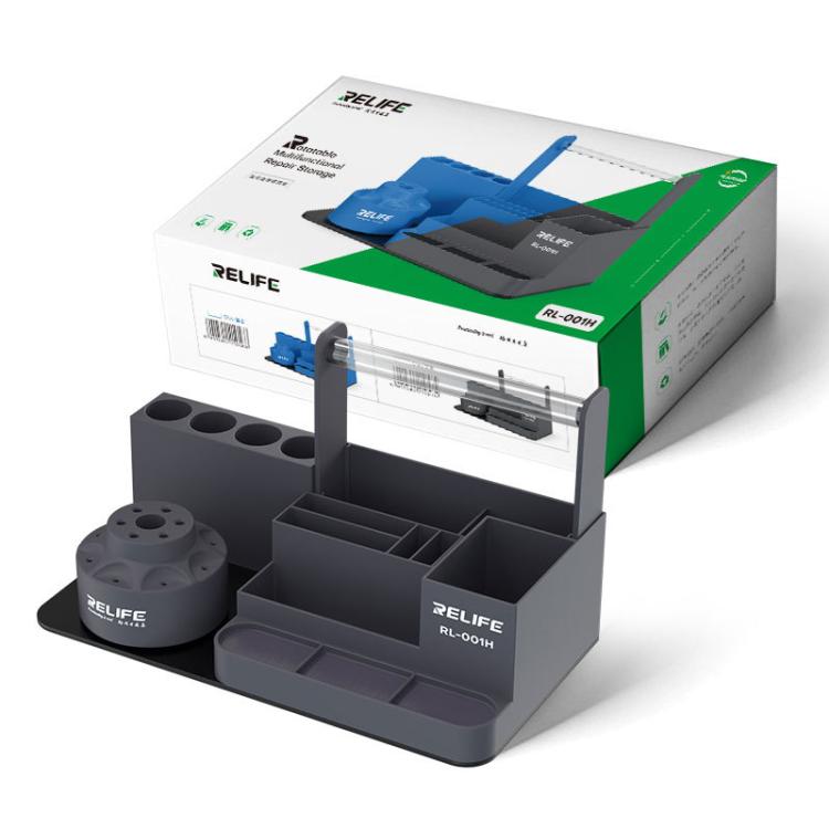 RELIFE RL-001H Organisateur rotatif pour outils de réparation de téléphone portable Pièces de tournevis Support de rangement