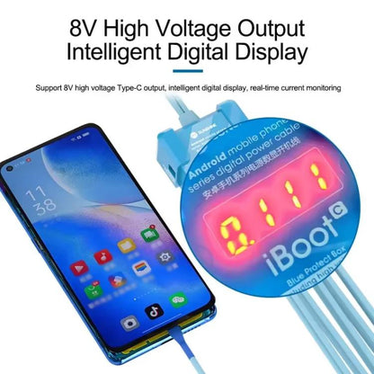 Pour Android 8V Haute Tension Alimentation Test Boot Line Outil De Réparation De Téléphone Portable Câble De Batterie Câble De Démarrage HW