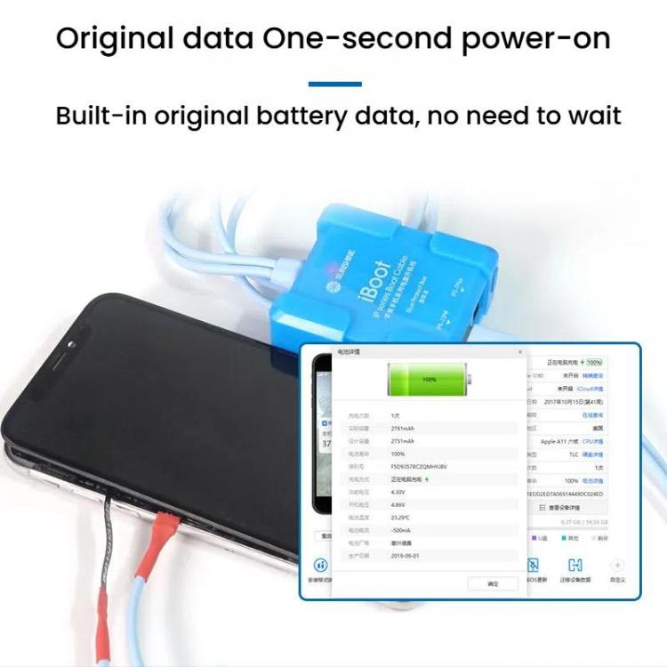 Câble de test d'alimentation de batterie pour iPhone, câble de contrôle de démarrage de réparation de téléphone portable