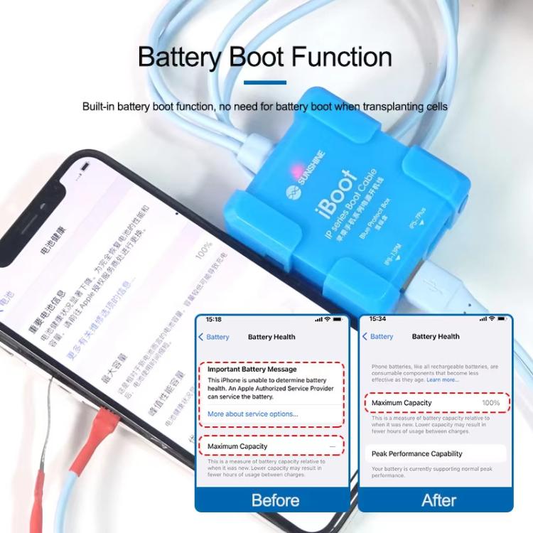 Câble de test d'alimentation de batterie pour iPhone, câble de contrôle de démarrage de réparation de téléphone portable