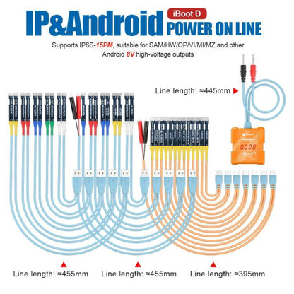 Câble d'alimentation pour iPhone Android Outil de réparation de téléphone portable Test de puissance de la batterie Câble de démarrage
