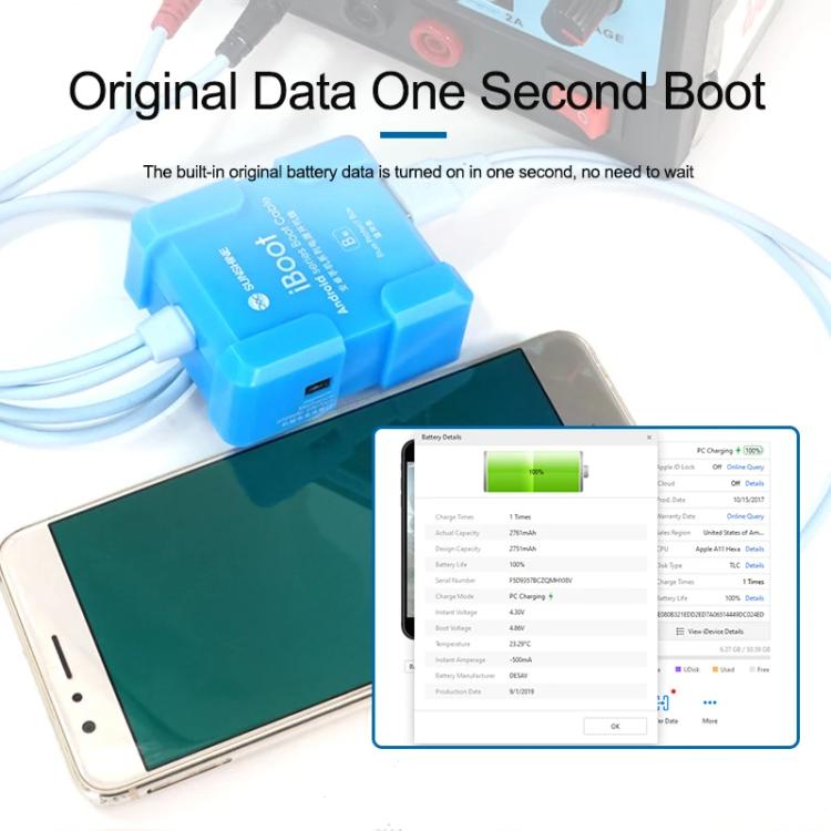Pour câble d'alimentation Android 5 V, outil de réparation de téléphone portable, test d'alimentation de la batterie, câble de démarrage