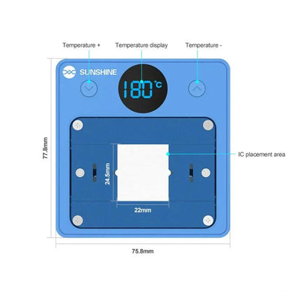 Dissolvant de colle chauffant pour puce IC, outil de réparation de puce de téléphone portable, chauffage rapide, outil efficace pour enlever la colle