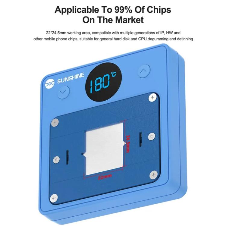 Dissolvant de colle chauffant pour puce IC, outil de réparation de puce de téléphone portable, chauffage rapide, outil efficace pour enlever la colle