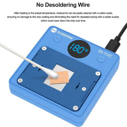 Dissolvant de colle chauffant pour puce IC, outil de réparation de puce de téléphone portable, chauffage rapide, outil efficace pour enlever la colle