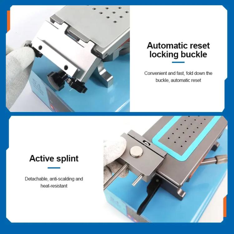 SUNSHINE S-918F Plus Séparateur d'écran incurvé 5 en 1 pour téléphone portable, réparation d'écran LCD, plateforme chauffante, S-918F Plus