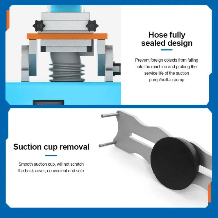 SUNSHINE S-918F Plus Séparateur d'écran incurvé 5 en 1 pour téléphone portable, réparation d'écran LCD, plateforme chauffante, S-918F Plus