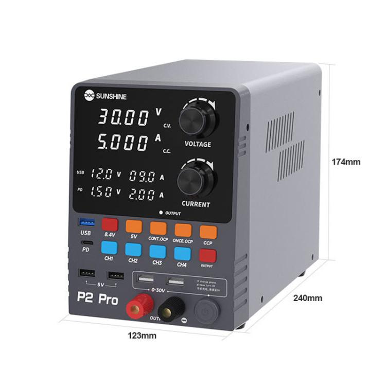 Régulateur de tension CC intelligent SUNSHINE P2 Pro 330 W, transformateur toroïdal, sortie 30 V 5 A, outil de réparation, SUNSHINE P2 Pro