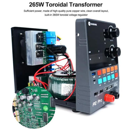Régulateur de tension CC intelligent SUNSHINE P2 Pro 330 W, transformateur toroïdal, sortie 30 V 5 A, outil de réparation, SUNSHINE P2 Pro