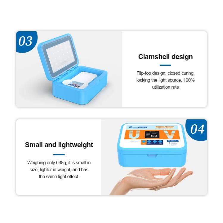 Plastifieuse sous vide intelligente pour film à durcissement UV, machine de maintien sous vide et de durcissement UV pour outil de réparation d'application de film