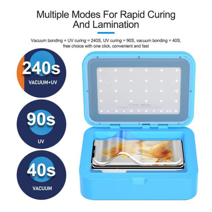 Plastifieuse sous vide intelligente pour film à durcissement UV, machine de maintien sous vide et de durcissement UV pour outil de réparation d'application de film