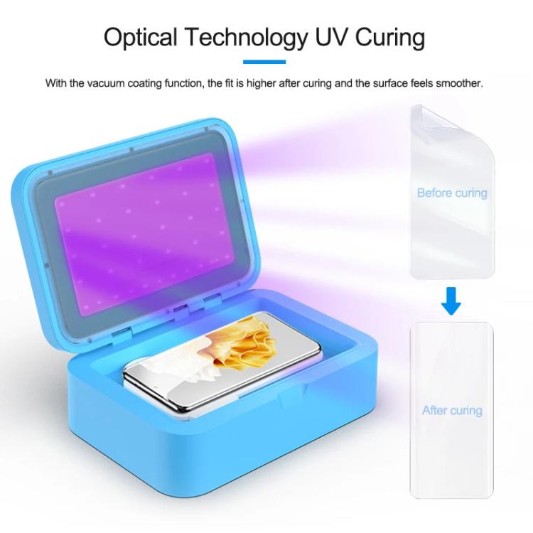 Plastifieuse sous vide intelligente pour film à durcissement UV, machine de maintien sous vide et de durcissement UV pour outil de réparation d'application de film