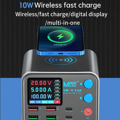 Chargeur multiport MaAnt DianBa No.1 Pro 9 ports avec affichage numérique, chargeur sans fil