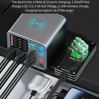Chargeur multiport MaAnt DianBa No.1 Pro 9 ports avec affichage numérique, chargeur sans fil