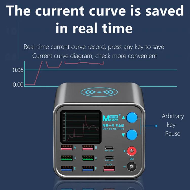 Chargeur multiport MaAnt DianBa No.1 Pro 9 ports avec affichage numérique, chargeur sans fil