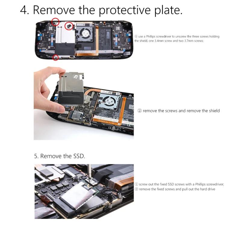 Dissipateur thermique en cuivre pour SSD Steam Deck, M.2 2230 NVMe