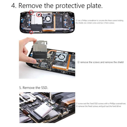 Dissipateur thermique en cuivre pour SSD Steam Deck, M.2 2230 NVMe