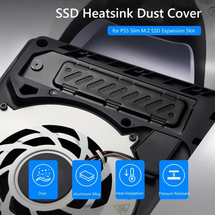 Cache-poussière pour dissipateur thermique SSD M.2 pour PS5 Slim/PS5 Pro, emplacement d'extension, radiateur