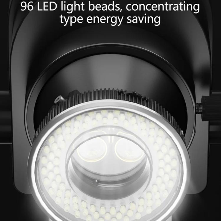 Lampes LED polarisées à anneau pour microscope de réparation de téléphone portable, 96 perles, éclairage de remplissage antireflet