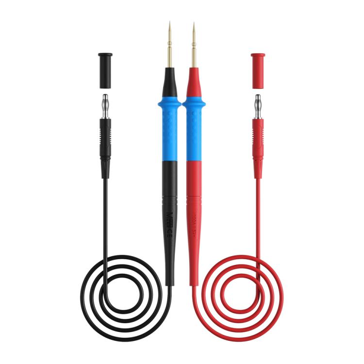 Stylos multimètres pointus avec cordon en silicone, résistants au gel, détachables, en acier inoxydable, accessoires