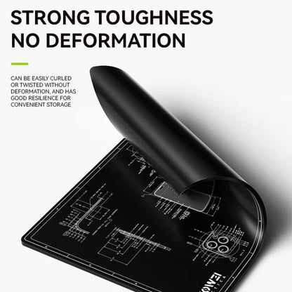 Tapis d'isolation thermique pour établi de réparation de téléphone portable et d'ordinateur, tapis en silicone inodore résistant aux hautes températures