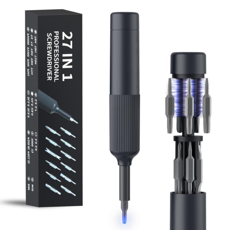 Kit de tournevis de précision 27 en 1 à double embout, mini outil de réparation pour téléphone portable, ordinateur, lunettes