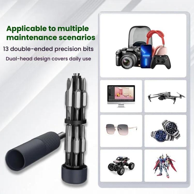Kit de tournevis de précision 27 en 1 à double embout, mini outil de réparation pour téléphone portable, ordinateur, lunettes