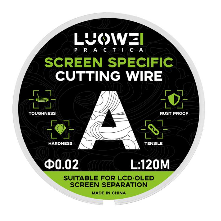 Ligne de séparation d'écran LCD de téléphone portable LUOWEI 120 m, fil diamanté de coupe haute dureté