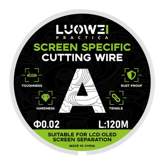 Ligne de séparation d'écran LCD de téléphone portable LUOWEI 120 m, fil diamanté de coupe haute dureté