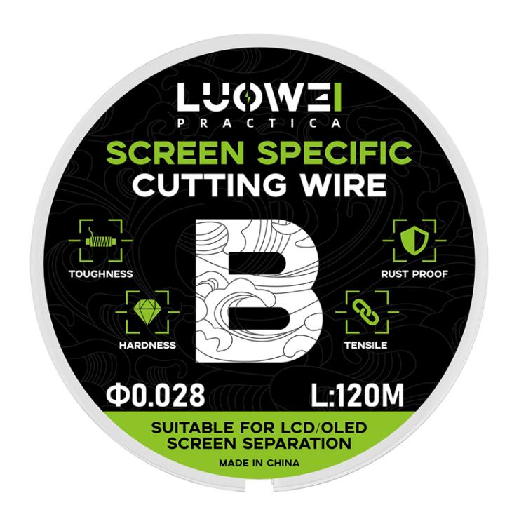 Ligne de séparation d'écran LCD de téléphone portable LUOWEI 120 m, fil diamanté de coupe haute dureté