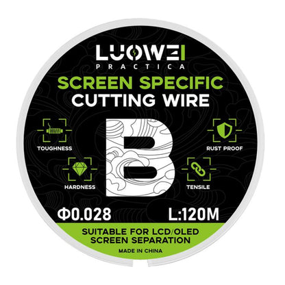 Ligne de séparation d'écran LCD de téléphone portable LUOWEI 120 m, fil diamanté de coupe haute dureté