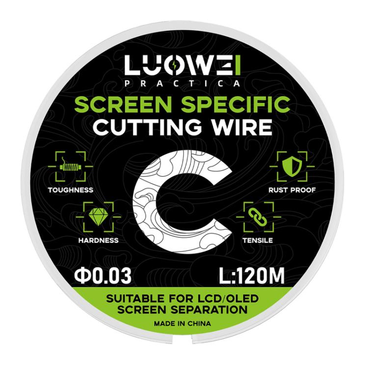 Ligne de séparation d'écran LCD de téléphone portable LUOWEI 120 m, fil diamanté de coupe haute dureté