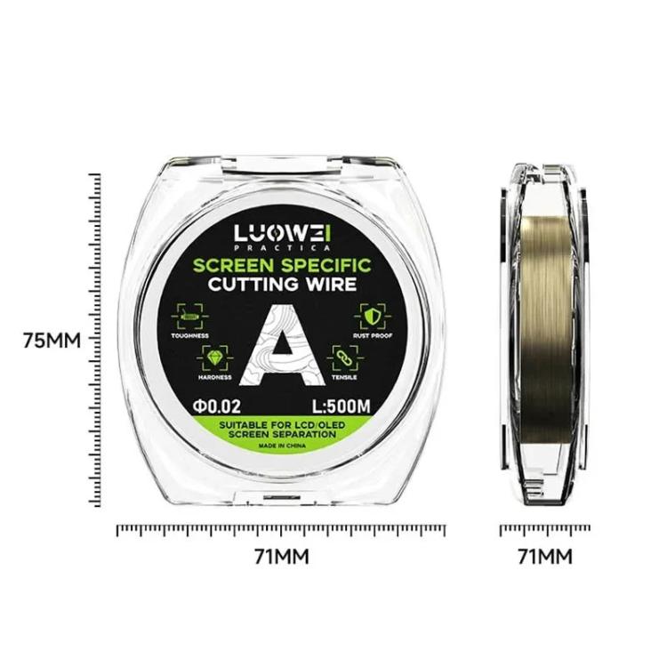 Fil d'acier LUOWEI 500 m pour séparation d'écran de téléphone portable