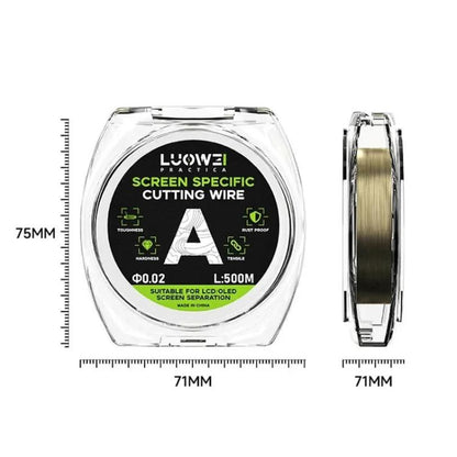 Fil d'acier LUOWEI 500 m pour séparation d'écran de téléphone portable