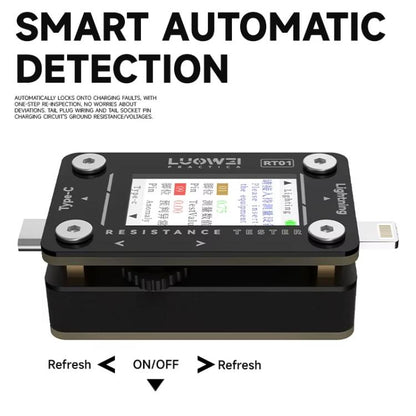 Testeur automatique de prise arrière de téléphone portable détachable de type C à 8 broches
