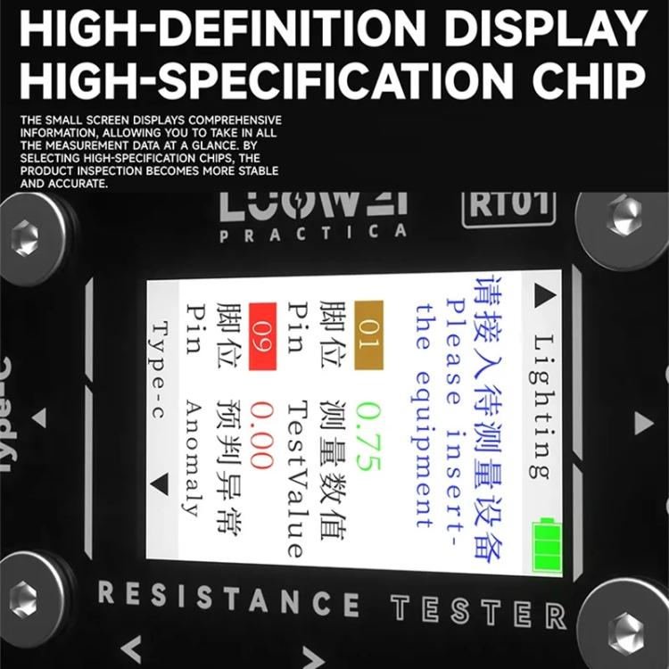 Testeur automatique de prise arrière de téléphone portable détachable de type C à 8 broches