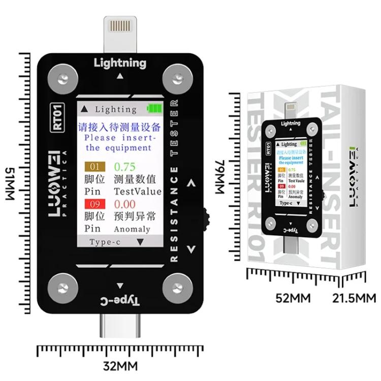 Testeur automatique de prise arrière de téléphone portable détachable de type C à 8 broches