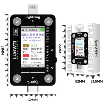 Testeur automatique de prise arrière de téléphone portable détachable de type C à 8 broches