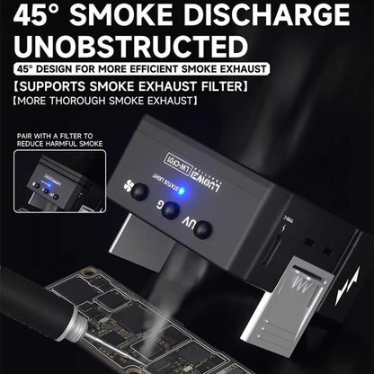 Cell Phone Repair 3 In 1 UV Curing Lamp Cooling Smoke Extractor Fan Dust Developer Lamps