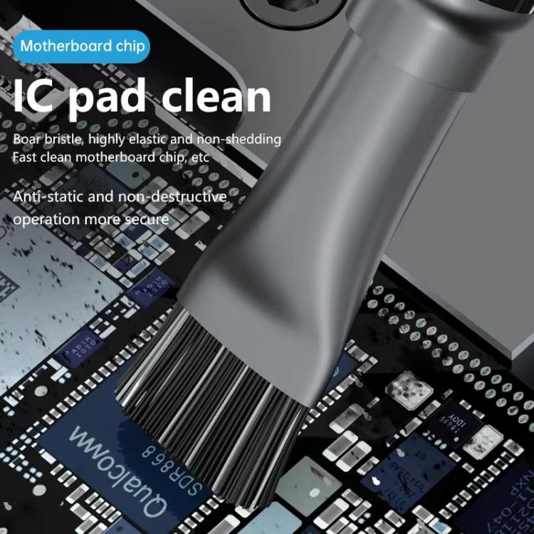 Stiffened Cylinder Short Brush Cell Phone Repair Motherboard Cleaning Brush