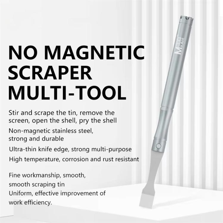 Cell Phone Repair Non-Magnetic Stainless Steel Scraper Removal Tablet Paste Stirring BGA Pry Bar Degumming Tool