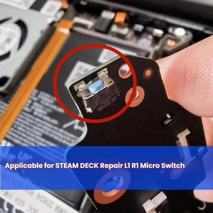 Pour Steam Deck, 10 touches de tranche L1 et R1 avec micro-interrupteur, L1 R1 Microswitch