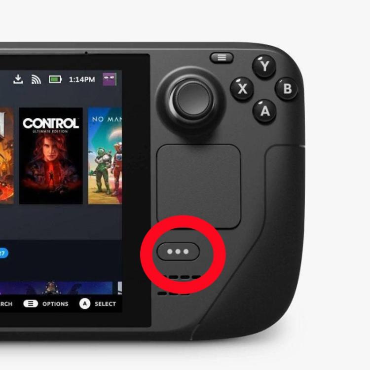 For Steam Deck Palm Buttons HOME Button Flick Switch