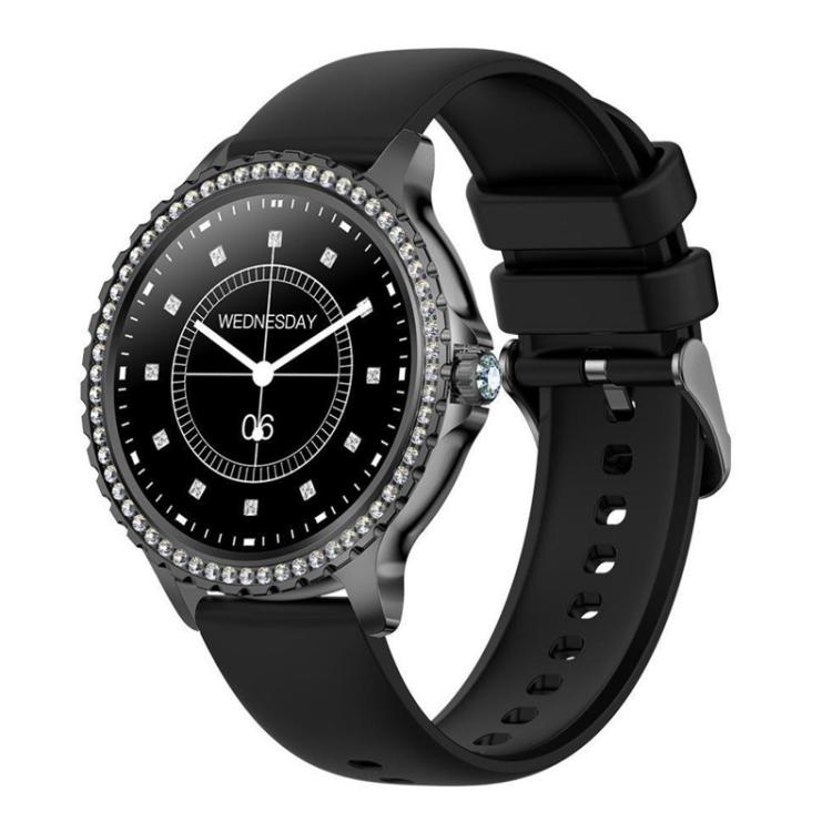 Appels Bluetooth, assistant vocal IA, montre connectée étanche pour le sport, Black Silicone Strap, Gold Pink Silicone Strap, Silver Gray Silicone Strap, Gold Rough Steel Strap+Pink Silicone Strap, Silver Rough Steel Strap+Gray Silicone Strap          ...