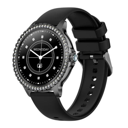 Appels Bluetooth, assistant vocal IA, montre connectée étanche pour le sport, Black Silicone Strap, Gold Pink Silicone Strap, Silver Gray Silicone Strap, Gold Rough Steel Strap+Pink Silicone Strap, Silver Rough Steel Strap+Gray Silicone Strap          ...