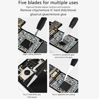 Cell Phone Repair Rework Blade Pry Knife Motherboard Scraping Cutting Degumming Tool
