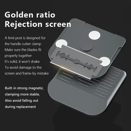 MaAnt MY-116 Magnetic Double-sided Blade Fixed Fixture Cell Phone Repair Removal Screen Shoveling Degumming Knife
