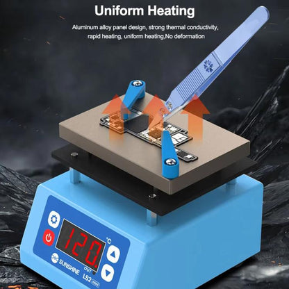 Mobile Phone Repair Non-Standard Motherboard Heating Table Supports Layered Bonding Tin Plating Degumming, EU Plug