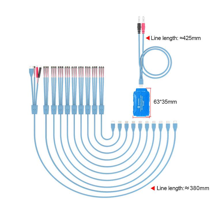 For iPhone / Android Series Power Supply Start-up Cables Mobile Phone Repair Test Cables