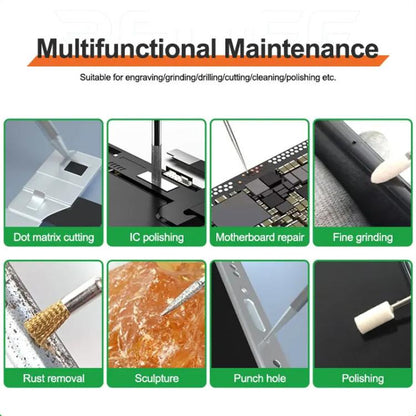 Smart Rechargeable Grinding Pen Portable Grinding Head Rust Removal Polishing Motherboard Repair Electric Grinder